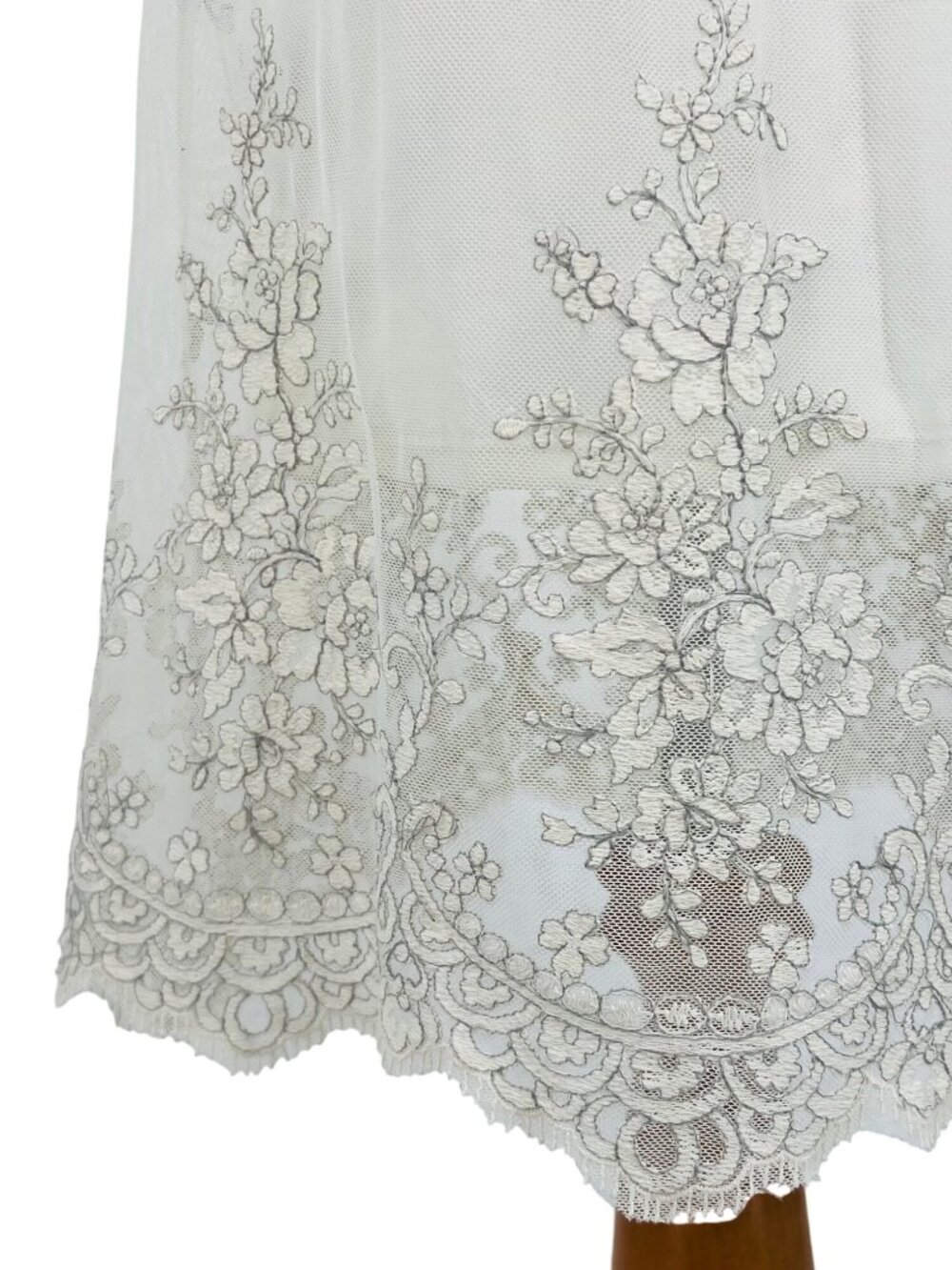 VTG Forever 21 Cream Floral  Embroidered Lace Dress S| Coquette Grunge Fairycore - Picture 4 of 11